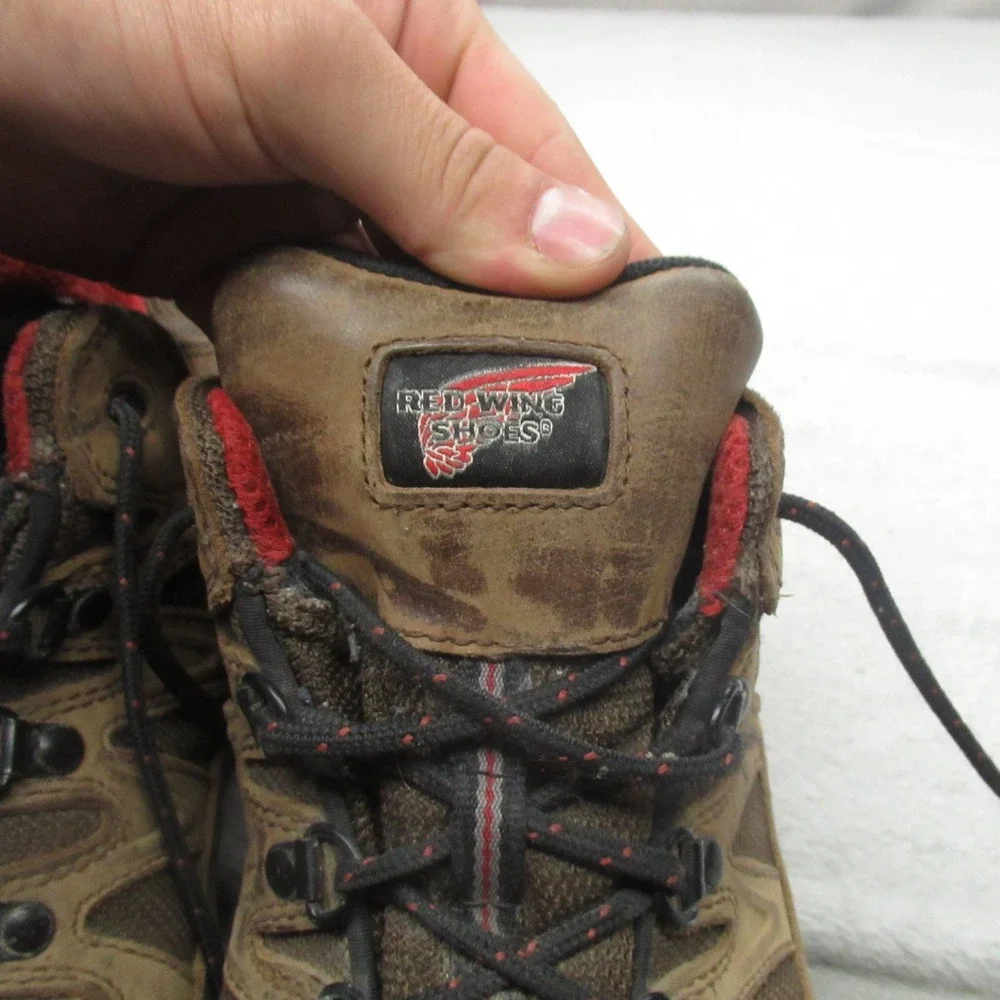 Red Wing Mens 11D Boots Brown Leather TruHiker Waterproof Rugged Safety Toe Hike